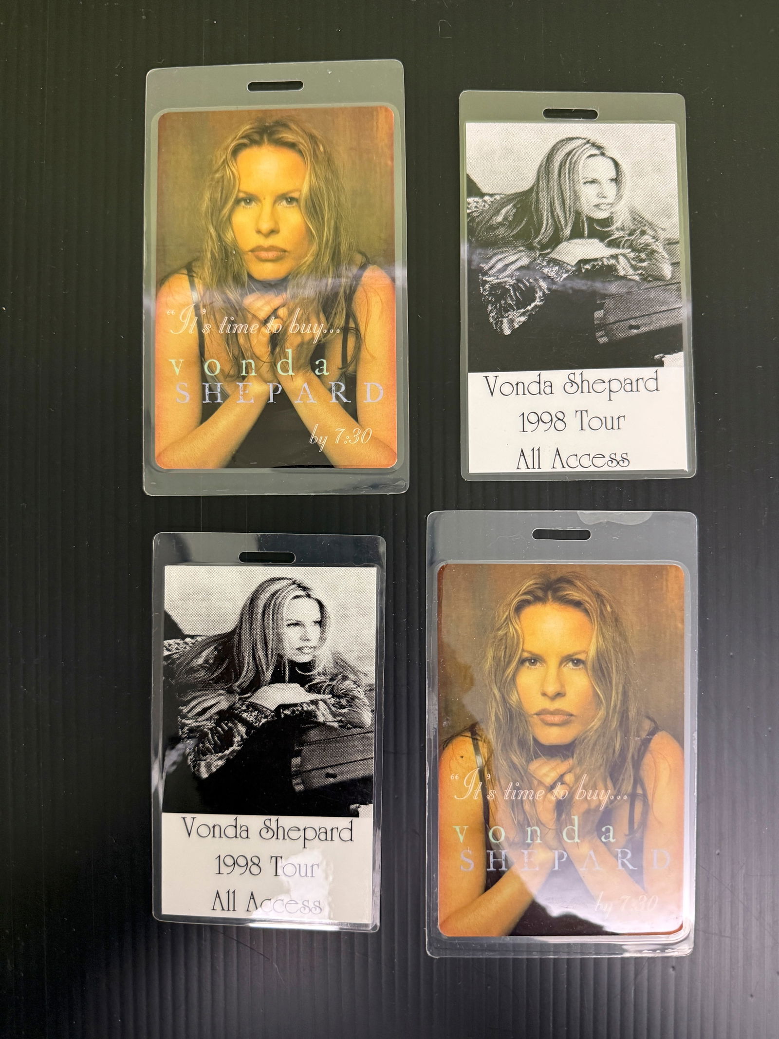 VONDA SHEPARD 1998 TOUR PASSES: VONDA SHEPARD 1998 TOUR PASSES. Vonda Shepard (born July 7, 1963) is an American singer, songwriter, music director, and actress.[1] She is best known for her supporting role as a fictionalized