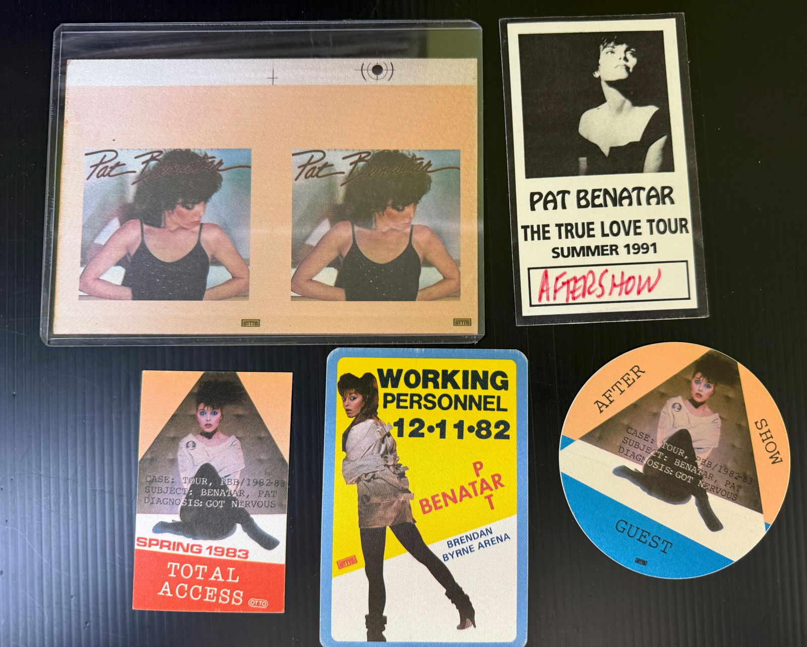 PAT BENATAR 82, 83, 91 BACKSTAGE PASS SET (1 of 1)