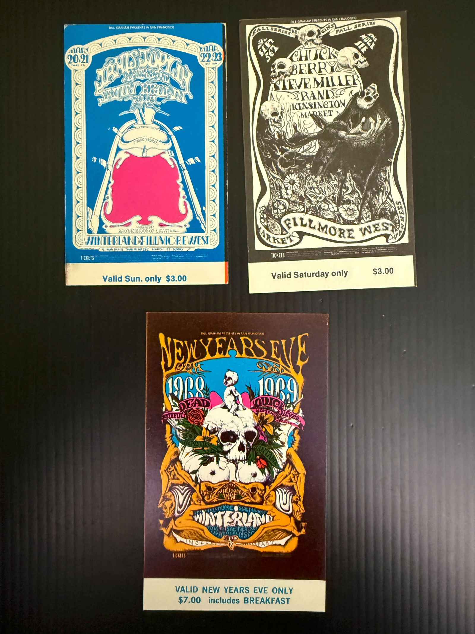 GRATEFUL DEAD WINTERLAND TICKET WITH JANIS JOPLIN (1 of 1)