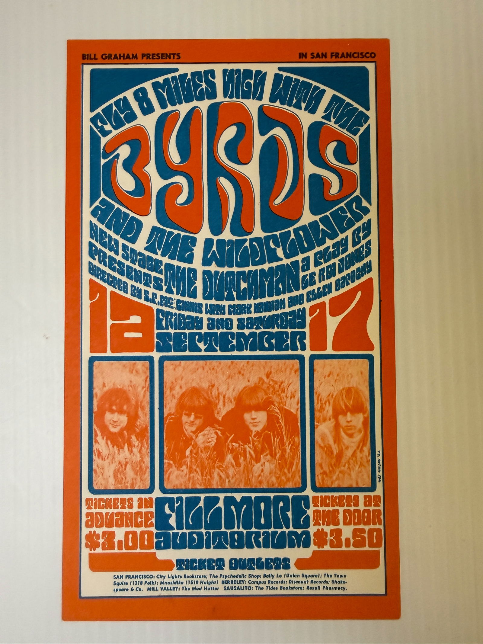 BYRDS POSTCARD: BYRDS POSTCARD BG28