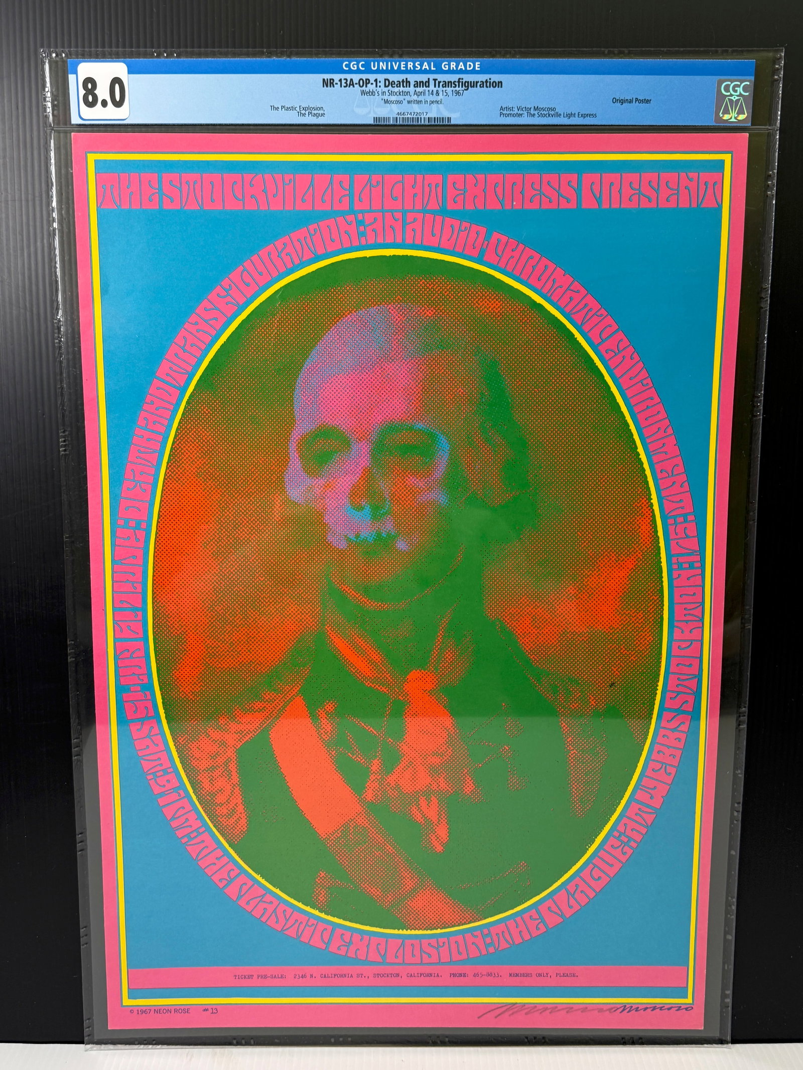 NEON ROSE #13 - DEATH & TRANSFIGURATION: NEON ROSE #13 - DEATH & TRANSFIGURATION SIGNED BY ARTIST MOSCOSO. GRADED 8.0