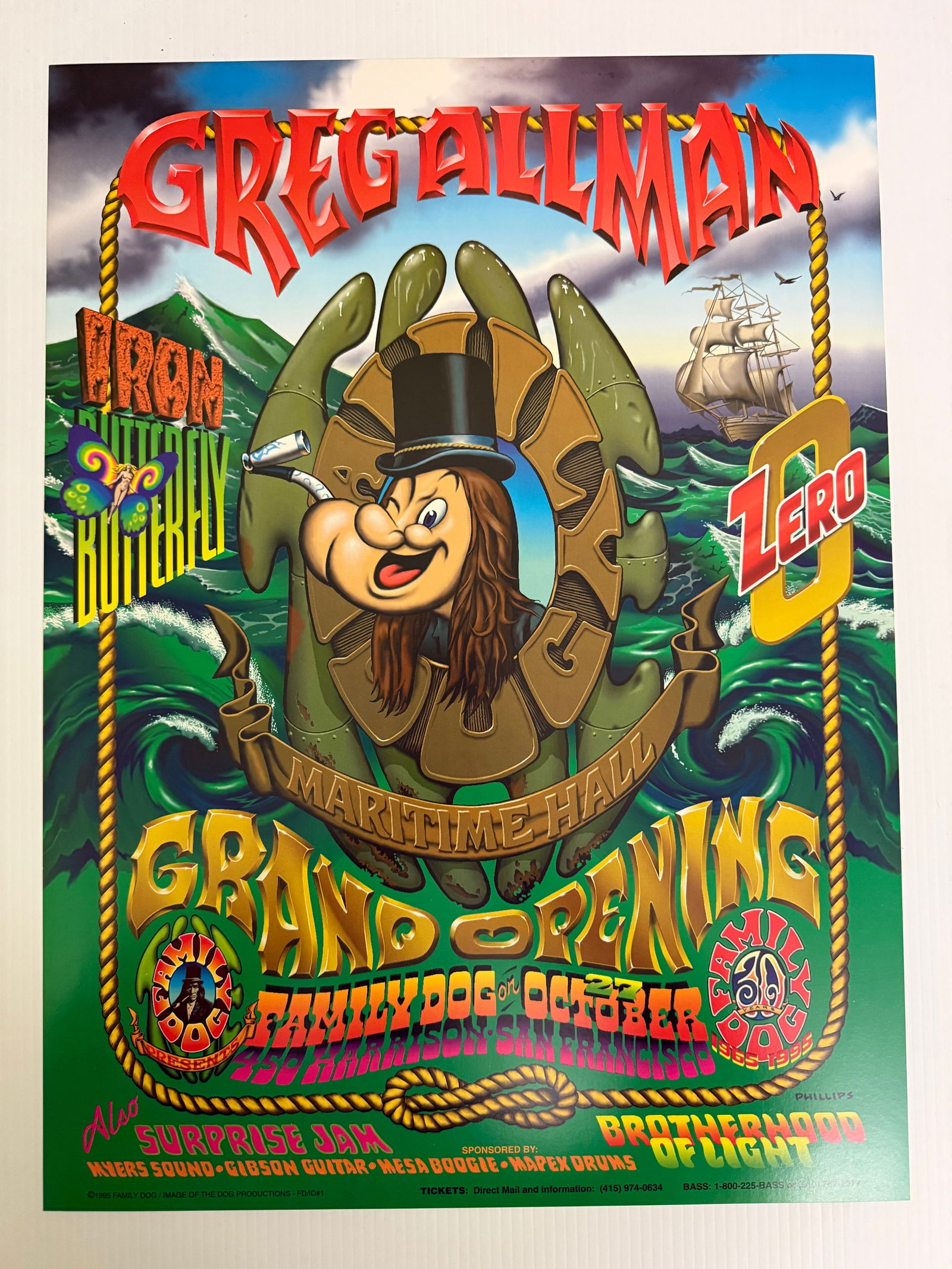 GREG ALLMAN - IRON BUTTERFLY - by JIM PHILLIPS (1 of 1)