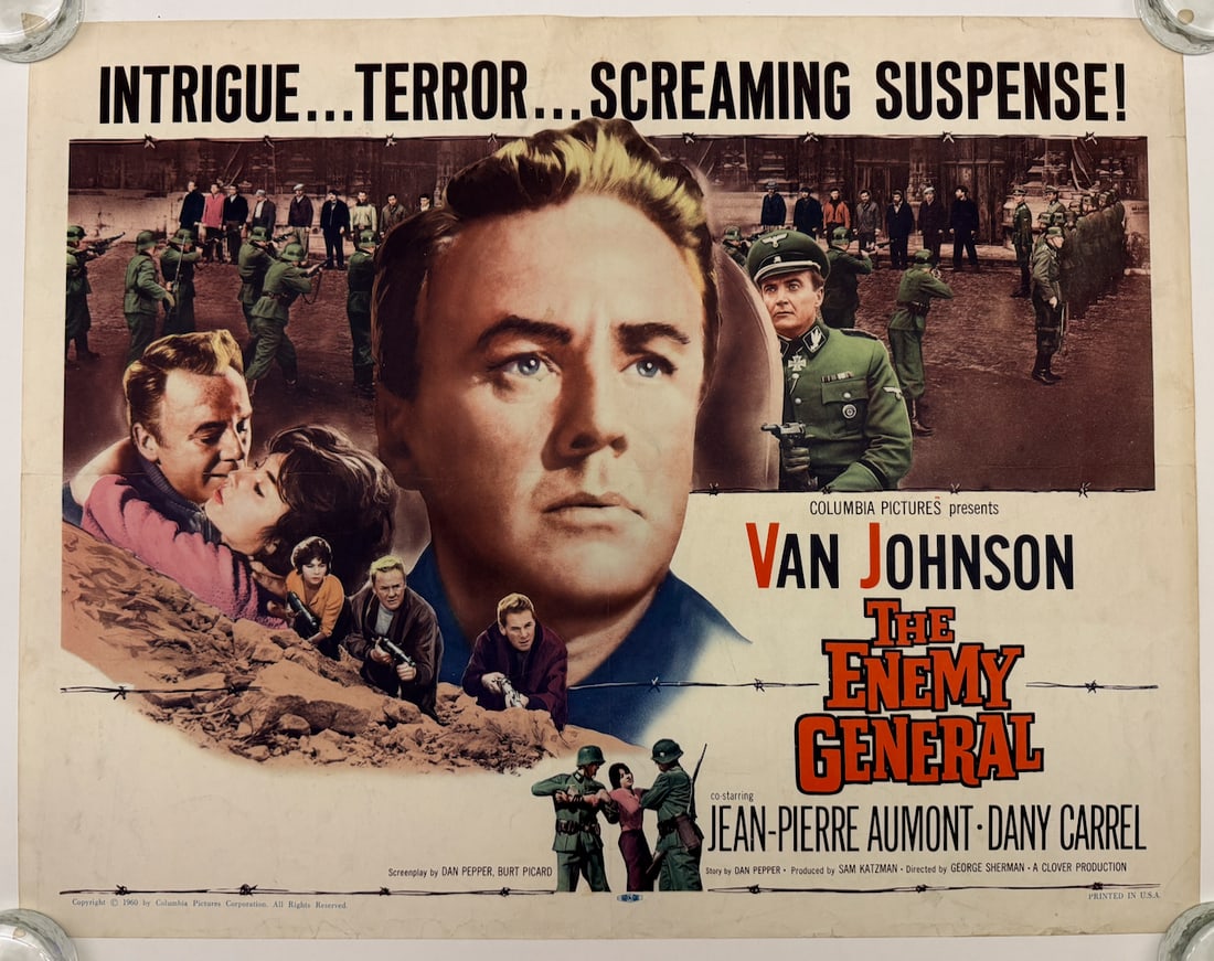 THE ENEMY GENERAL: THE ENEMY GENERAL - 1960 - MEDIUM SIZE FORMAT - CARD STOCK