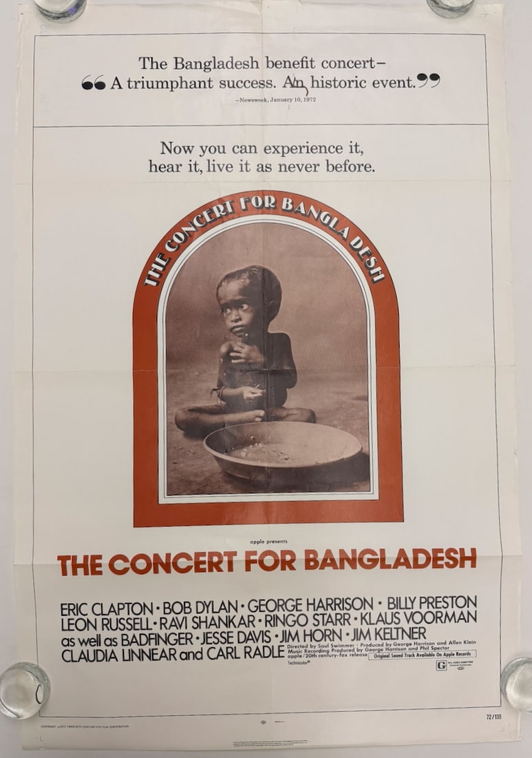 THE CONCERT FOR BANGLADESH: THE CONCERT FOR BANGLADESH - CLAPTON - DYLAN - HARRISON - PRESTON - RUSSELL - SHANKAR - RINGO - BADFINGER - MORE