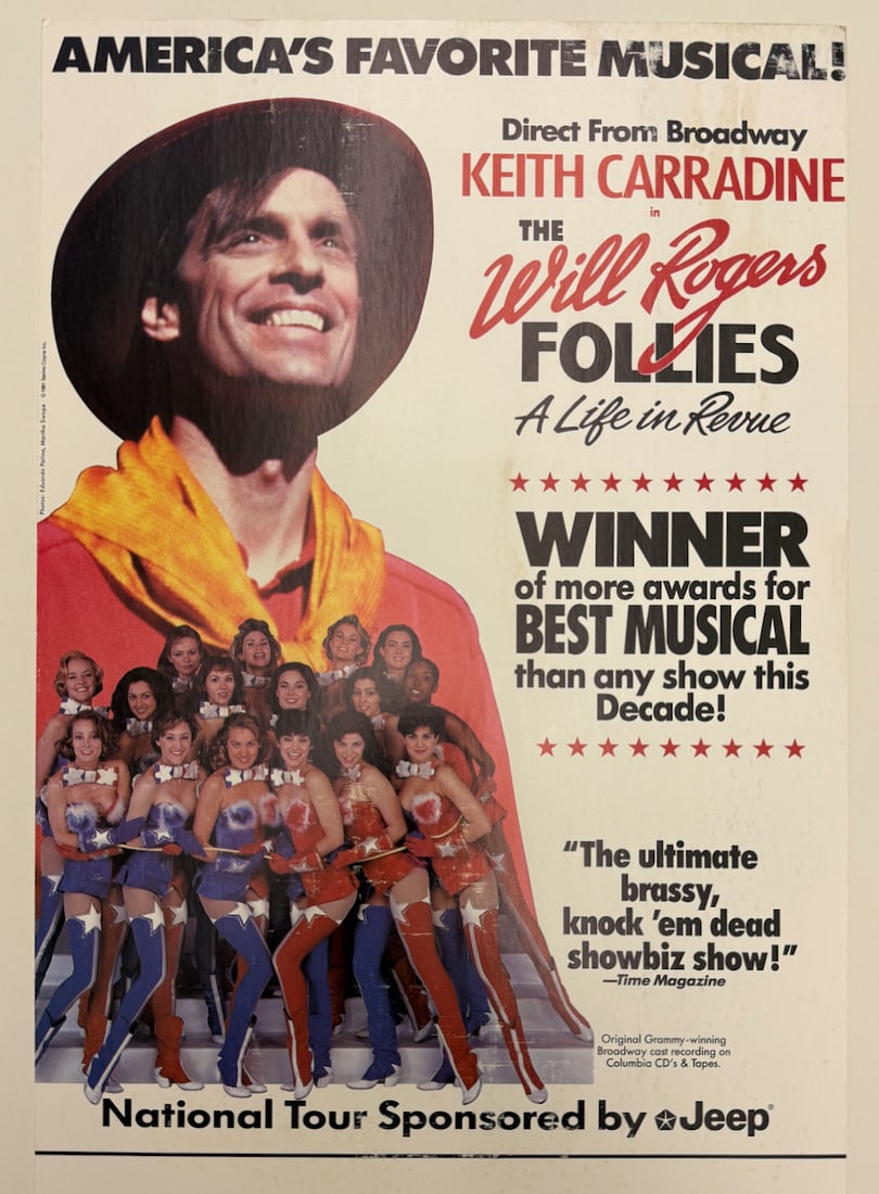 THE WILL ROGERS FOLLIES: THE WILL ROGERS FOLLIES - SMAL FORMAT POSTER