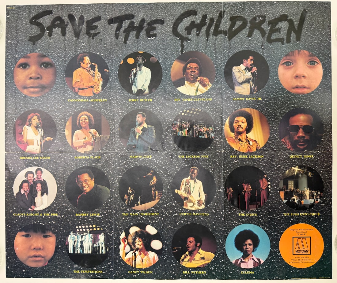 SAVE THE CHILDREN: SAVE THE CHILDREN - MEDIUM FORMAT POSTER - TONS OF ARTISTS !