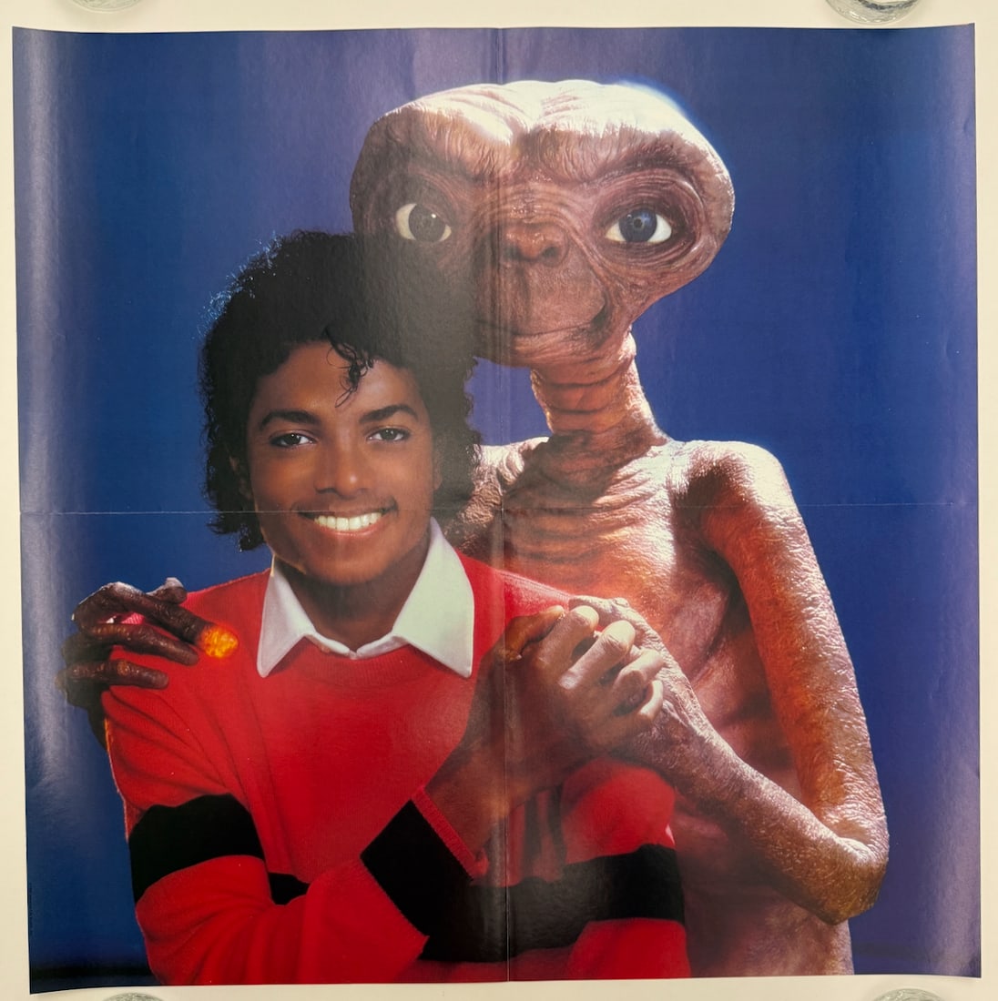 MICHAEL JACKSON AND E.T.: MICHAEL JACKSON AND ET - THE EXTRATERRESTRIAL - SMALL FORMAT POSTER