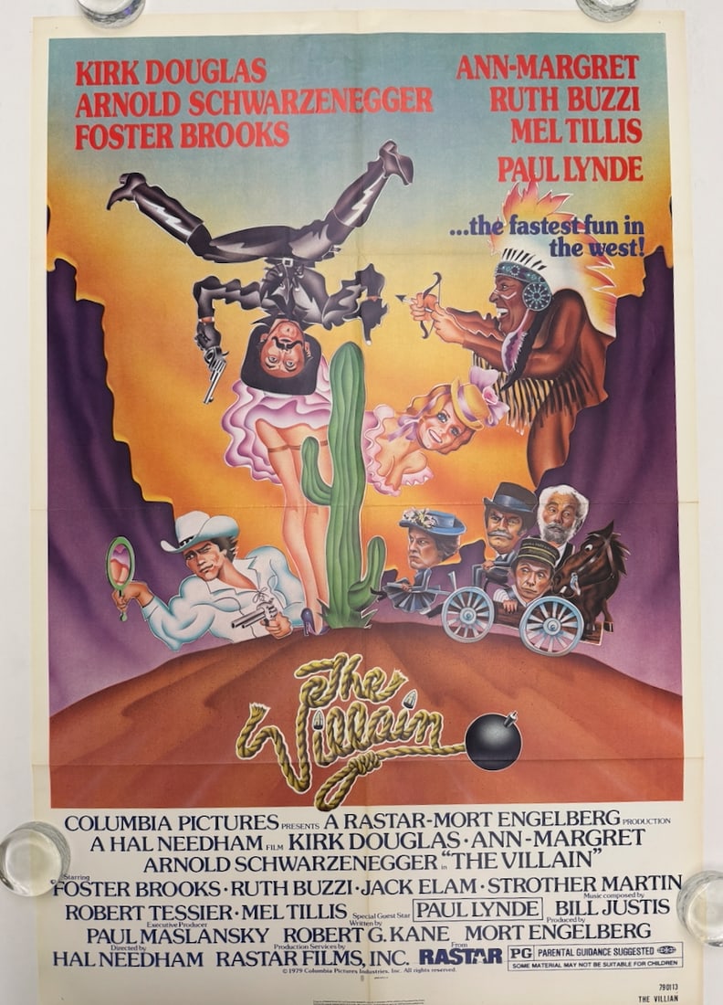 THE VILLAIN: THE VILLAIN. - KIRK DOUGLAS - ARNOLD SCHWARZENEGGER - ANN-MARGARET