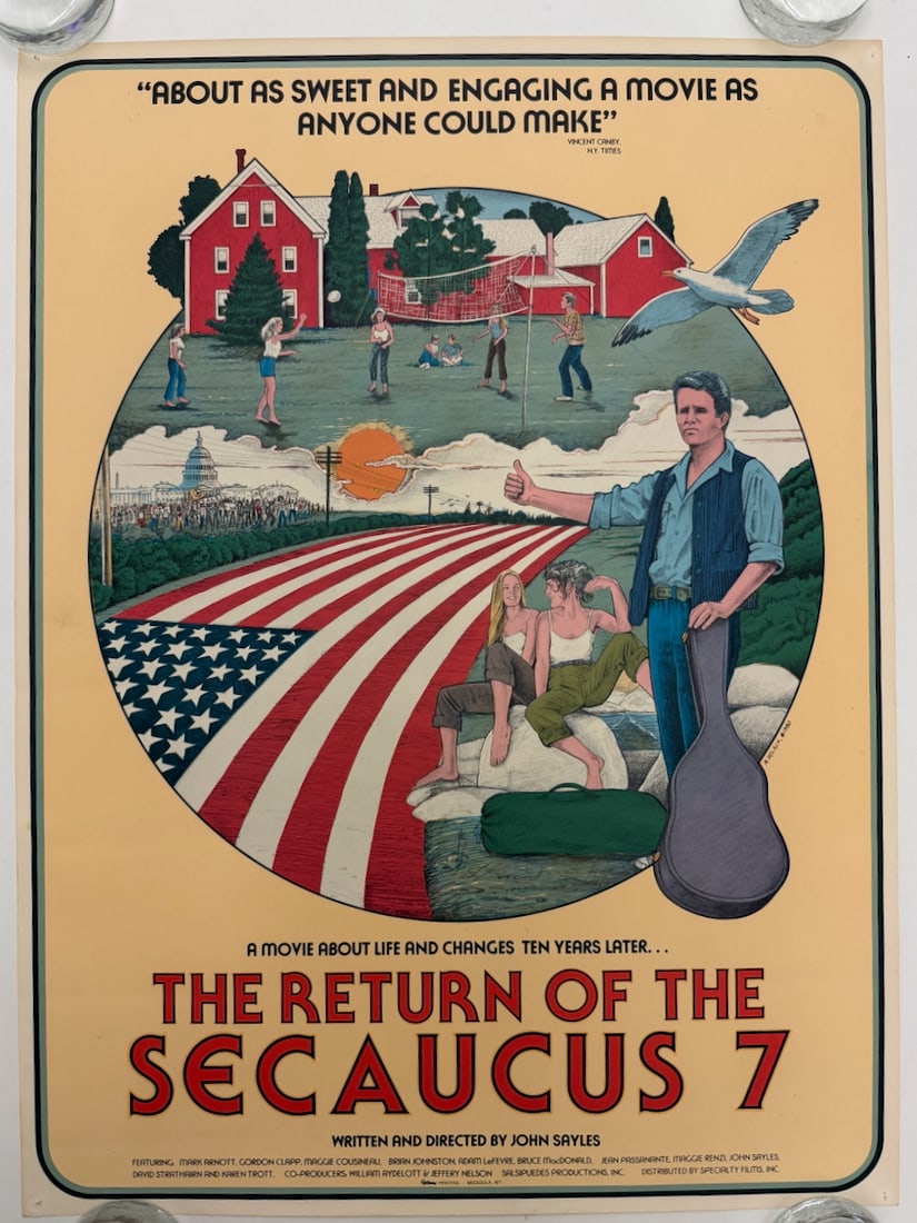 THE RETURN OF THE SECAUCUS 7: THE RETURN OF THE SECAUCUS 7 - SMALL FORMAT CARD STOCK POSTER