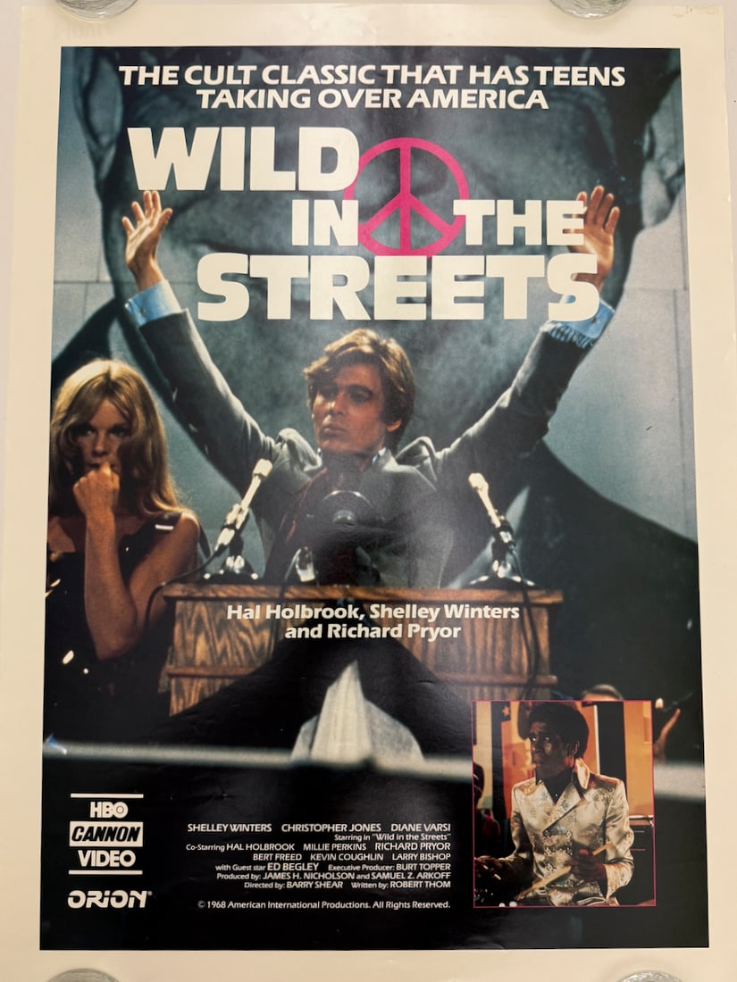 WILD IN THE STREETS: WILD IN THE STREETS - HBO VIDEO RE-RELEASE SMALL FORMAT POSTER