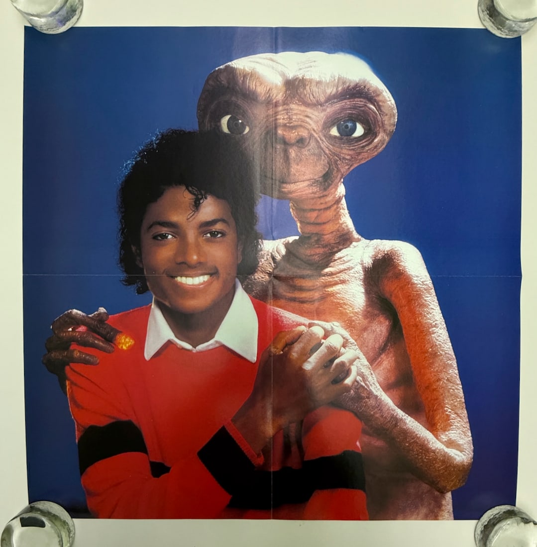 MICHAEL JACKSON AND E.T.: MICHAEL JACKSON AND ET - THE EXTRATERRESTRIAL - SMALL FORMAT POSTER