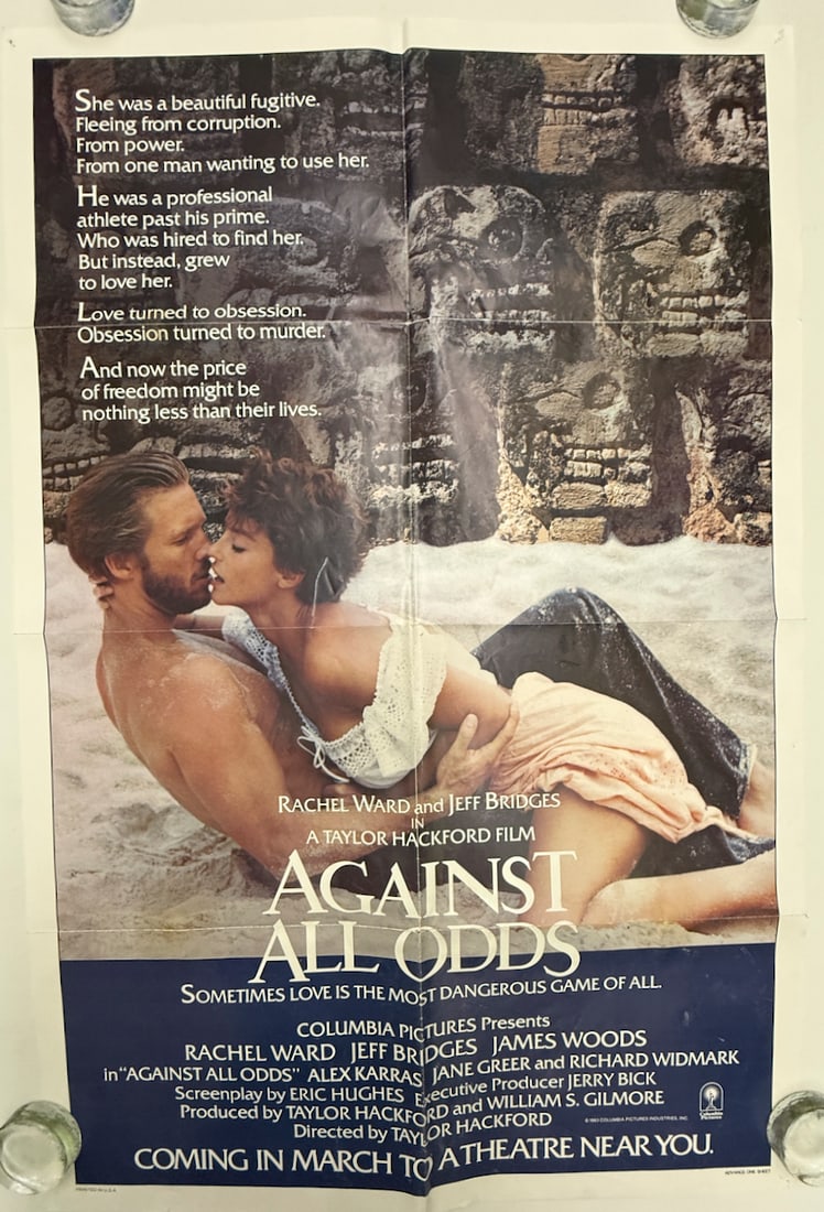 AGAINST ALL ODDS: AGAINST ALL ODDS - RACHEL WARD - JEFF BRIDGES
