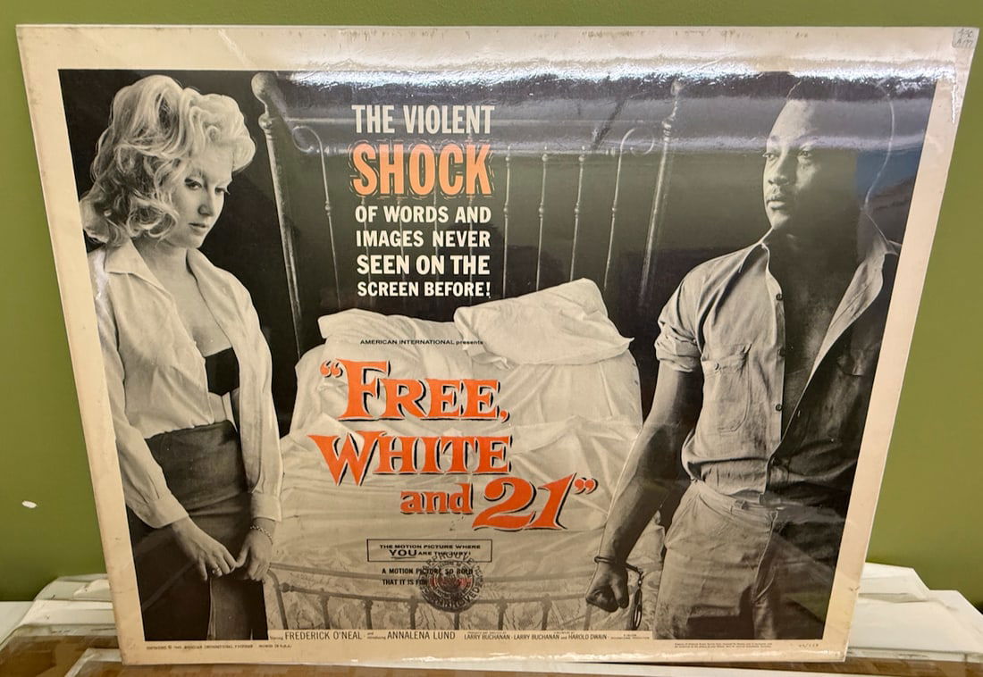 FREE, WHITE AND 21: FREE, WHITE AND 21 - MEDIUM FORMAT WINDOW LOBBY POSTER