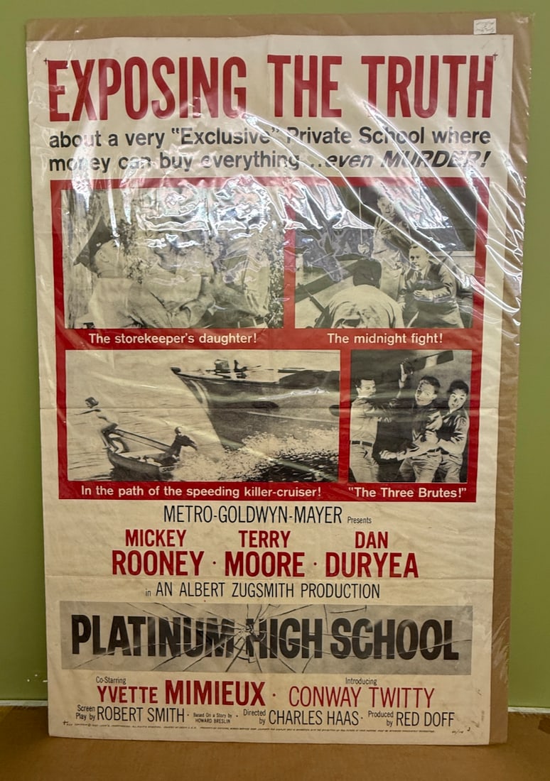 PLATINUM HIGH SCHOOL: PLATINUM HIGH SCHOOL - MICKEY ROONEY - YVETTE MIMIEUX - CONWAY TWITTY