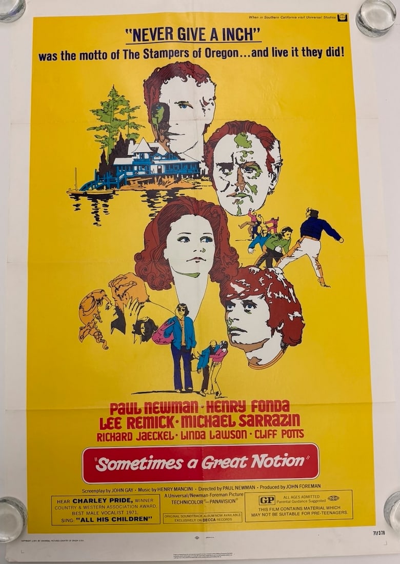 SOMETIMES A GREAT NOTION: SOMETIMES A GREAT NOTION - PAUL NEWMAN - HENRY FONDA