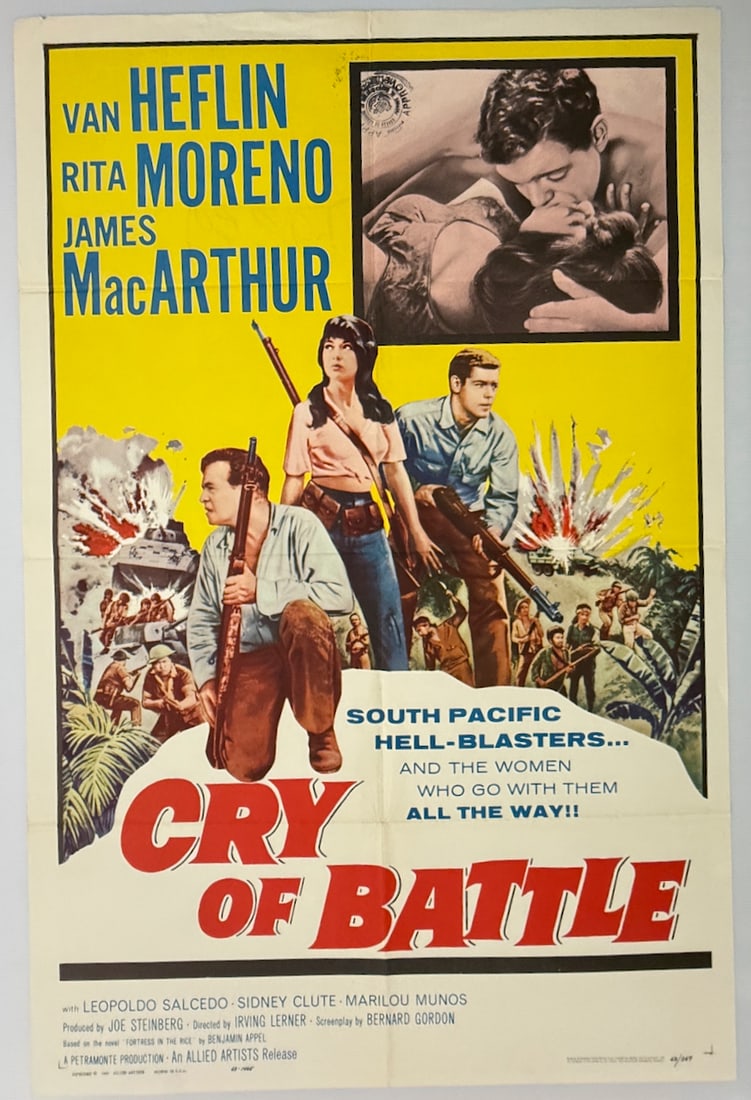 CRY OF BATTLE: CRY OF BATTLE. RITA MORENO. JAMES MACARTHUR.