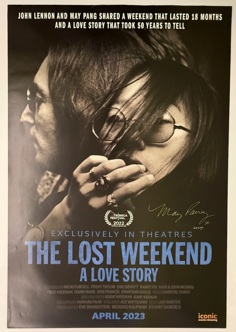 THE LOST WEEKEND - SIGNED BY MAY PANG: THE LOST WEEKEND - SIGNED BY MAY PANG. THE STORY ABOUT JOHN LENNON AND MAY PANG OVER AN 18 MONTH PERIOD OF SEPARATION WITH YOKO ONO.
