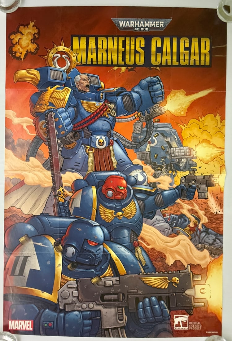 WARHAMMER 40,000 - MARNEUS CALGAR: WARHAMMER 40,000 - MARNEUS CALGAR. ABOUT 24 X 36. the grim darkness of the far future there is only war…The saga of WARHAMMER 40,000 comes to Marvel Comics! MARNEUS CALGAR, the legendary Chapter