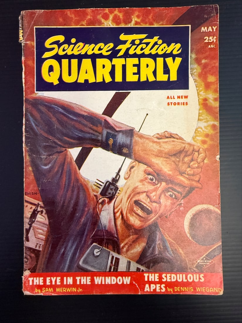 SCIENCE FICTION QUARTERLY 1955 - VOL. 3. #5: SCIENCE FICTION QUARTERLY 1955 - VOL. 3. #5. STRONG COVER ART BY ED EMSB.