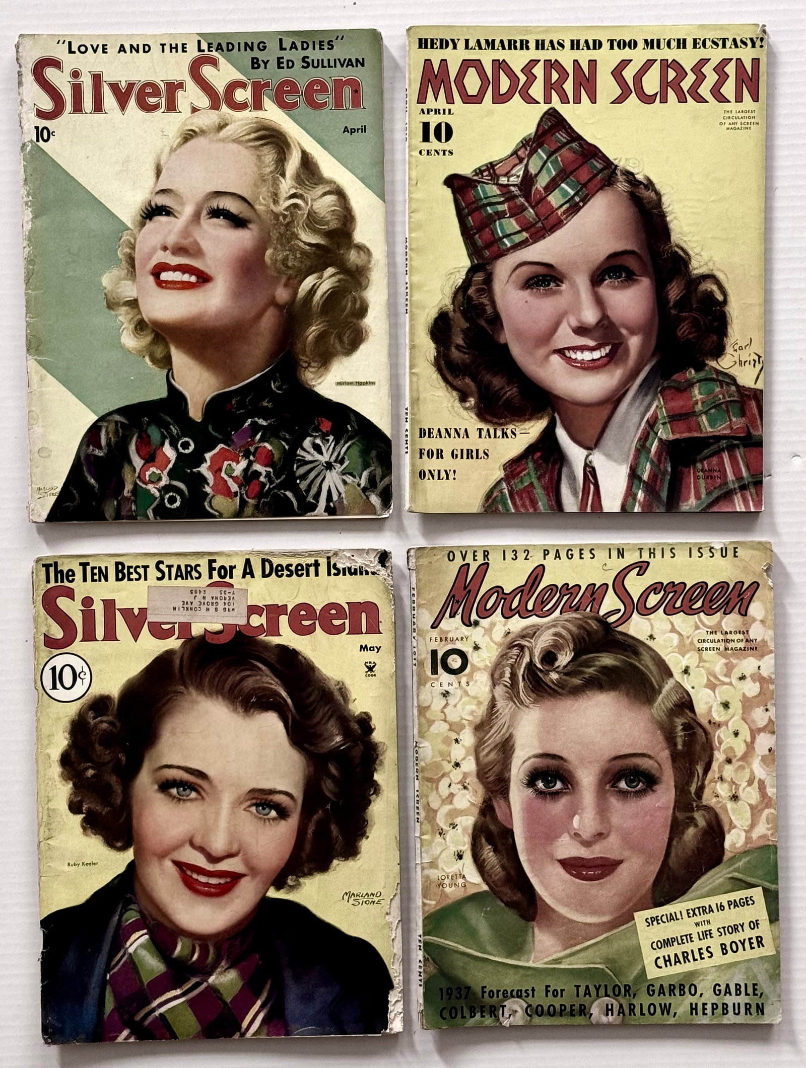 SILVER SCREEN - MODERN SCREEN VINTAGE MAGAZINES - 4: SILVER SCREEN - MODERN SCREEN VINTAGE MAGAZINES - 4