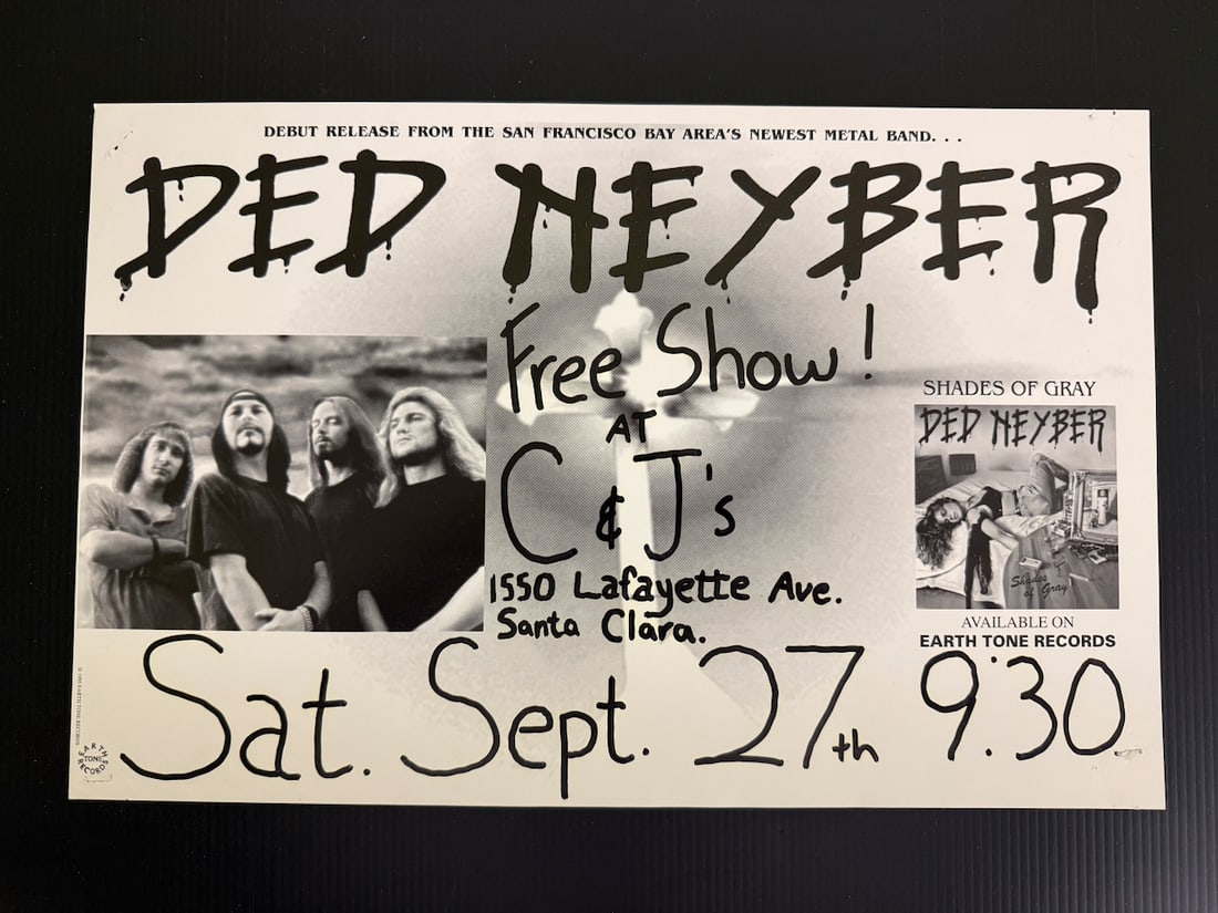 Ded Neyber - C&J’s Santa Clara - handbill: Ded Neyber - C&J’s Santa Clara