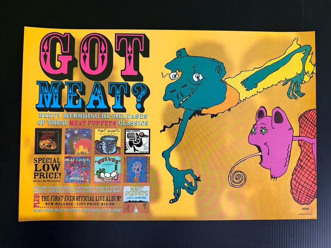 MEAT PUPPETS POSTER: MEAT PUPPETS POSTER