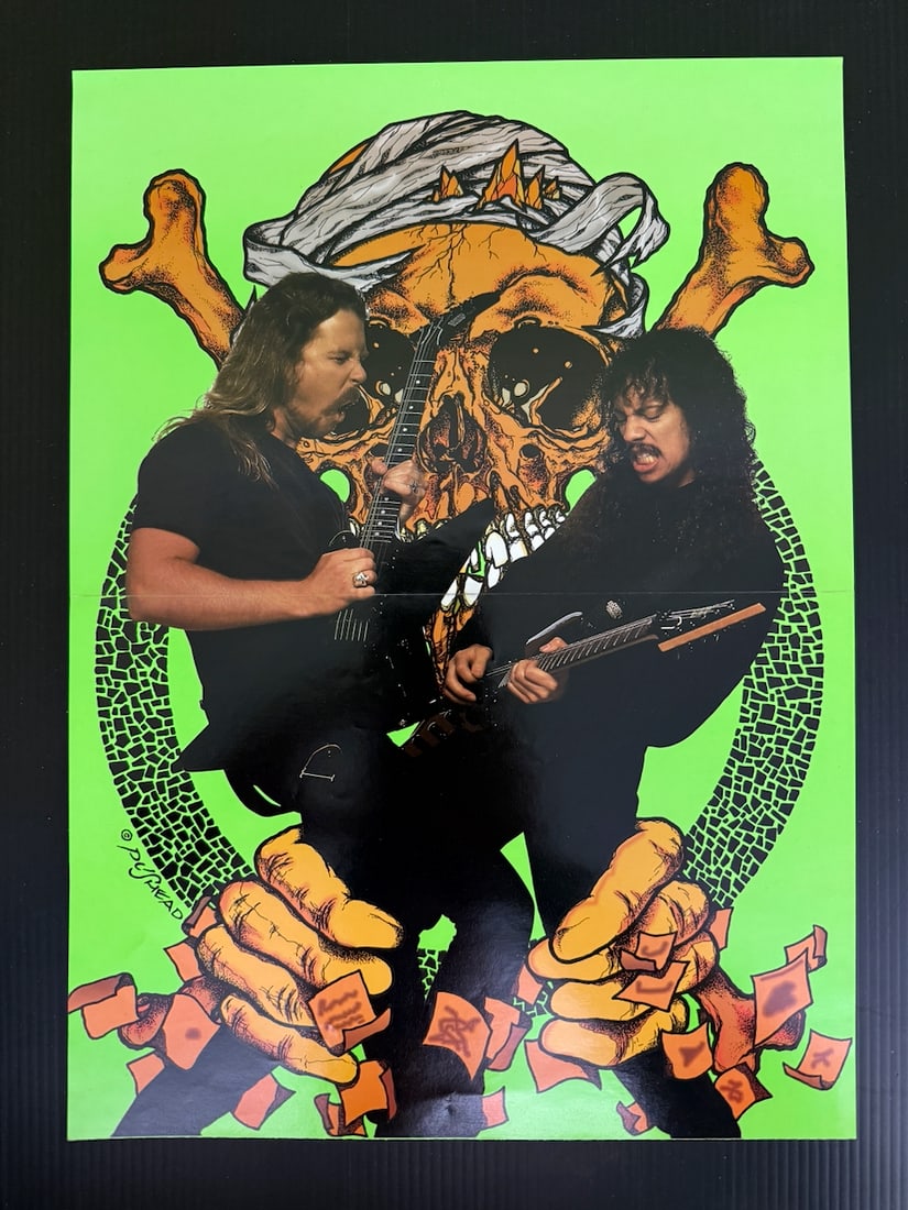 METALLICA POSTER: METALLICA POSTER FOLDED AS DISTRIBUTED