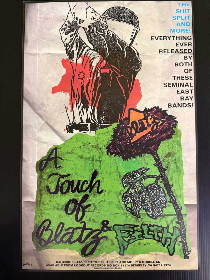 BLATZ & FILTH - HANDBILL: Punk band from Berkeley, California