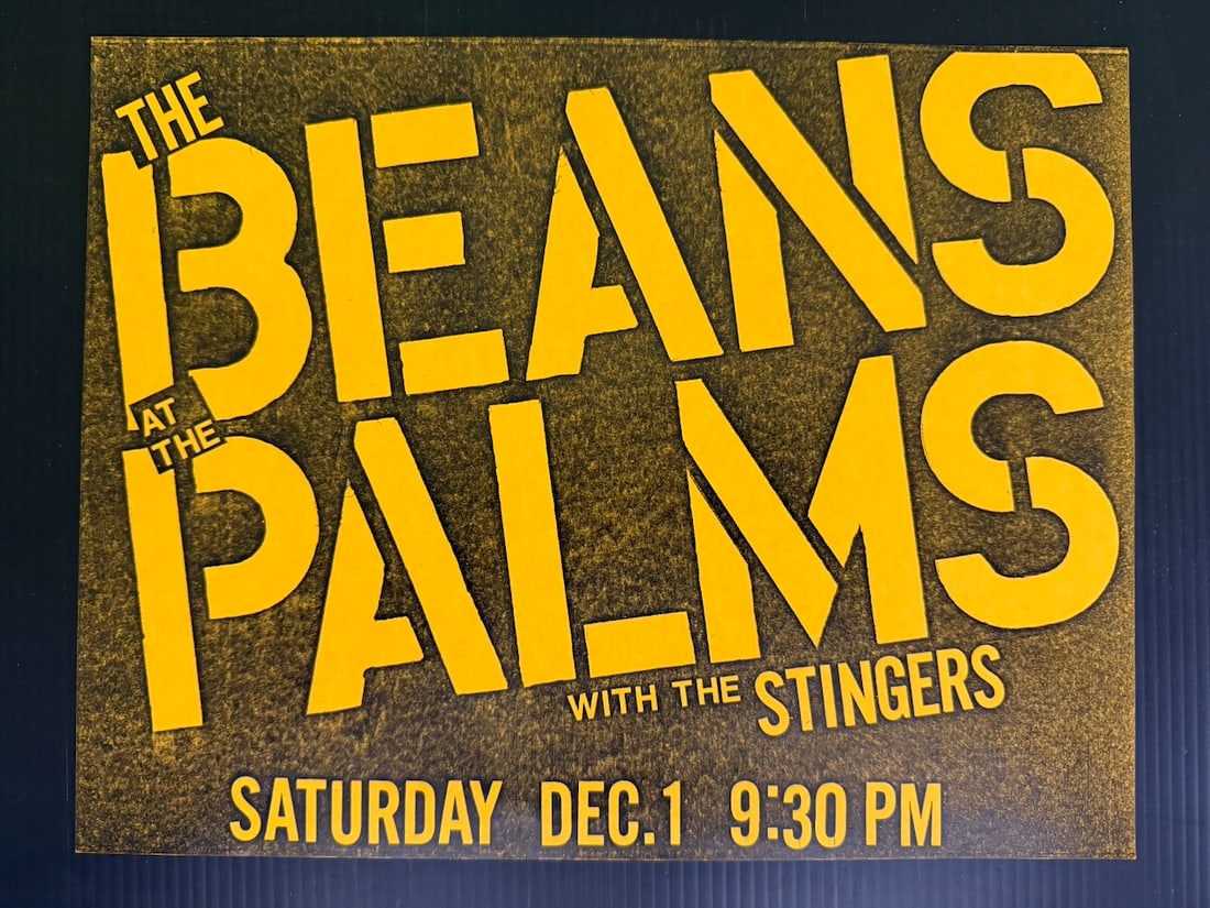 THE BEANS @ THE PALMS - HANDBILL: THE BEANS @ THE PALMS - HANDBILL