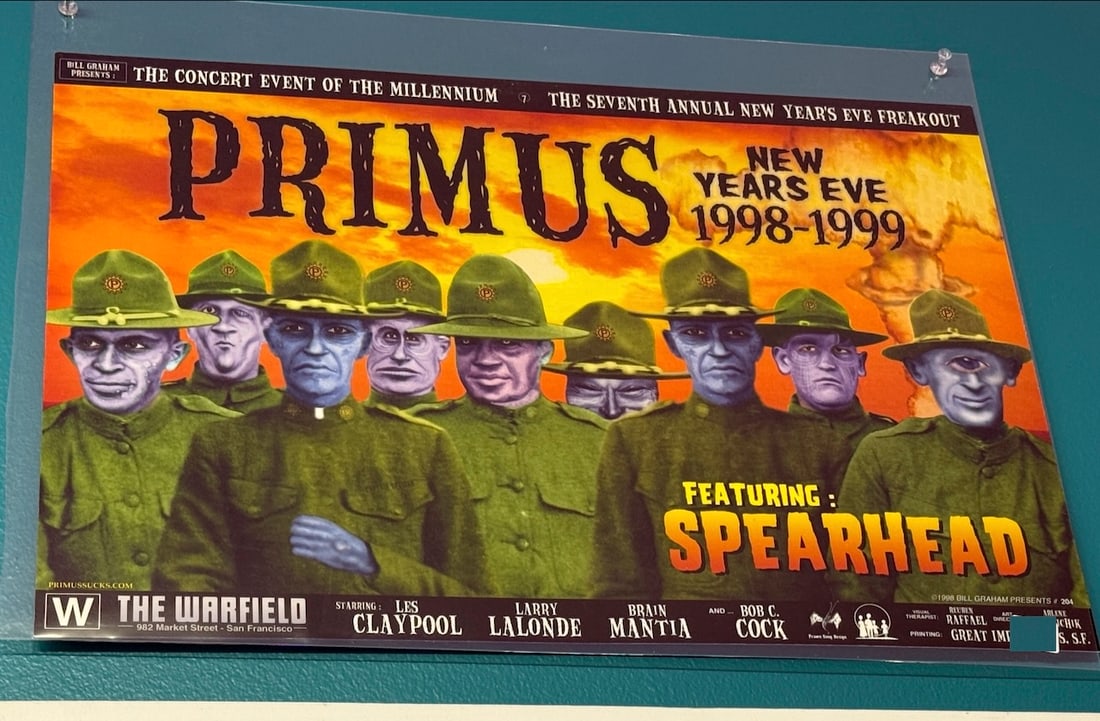 PRIMUS - SPEARHEAD - WARFIELD POSTER: PRIMUS - SPEARHEAD - WARFIELD POSTER