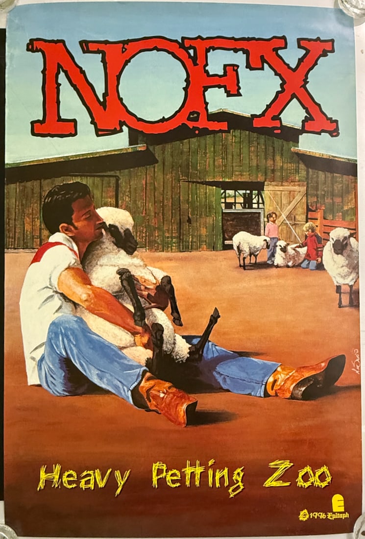 NOFX HEAVY PETTING ZOO POSTER: NOFX HEAVY PETTING ZOO POSTER. Los Angeles, California based punk rock band founded in 1983.
