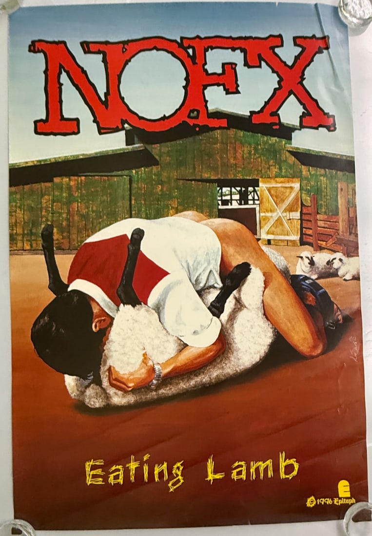 NOFX HEAVY EATING LAMB POSTER: NOFX HEAVY EATING LAMB POSTER. Los Angeles, California based punk rock band founded in 1983.