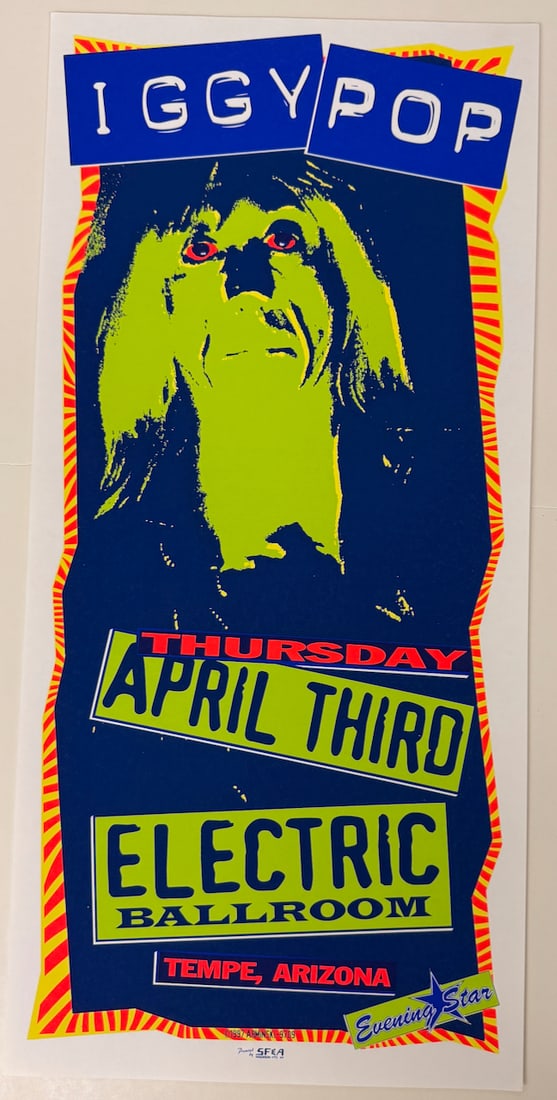 IGGY POP - SILKSCREEN - ARMINSKI: IGGY POP - SILKSCREEN - ARMINSKI