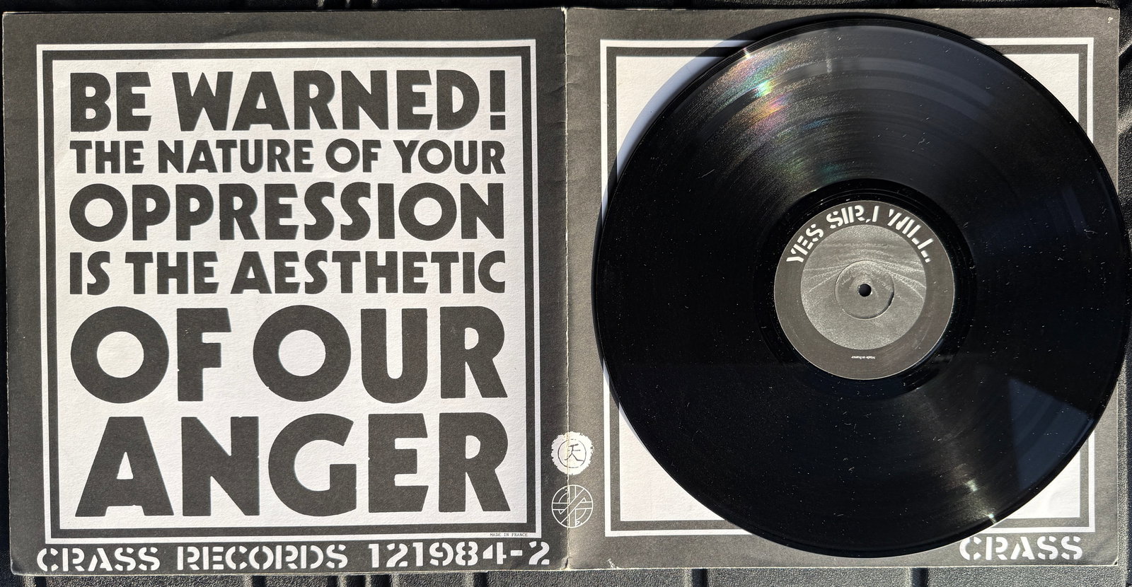 Crass - Yes Sir, I Will.: Crass - Yes Sir, I Will. album coverLabel:Crass Records – 121984/2, Crass Records – 121984-2Format:Vinyl, LP, Album, StereoCountry:UKReleased:1983