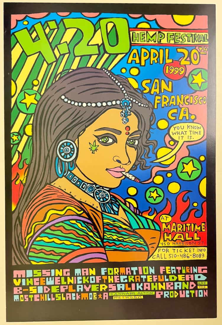 SET OF 420 HEMP FESTIVAL POSTERS: SET OF 420 HEMP FESTIVAL POSTERS. 1999 AND 2000.