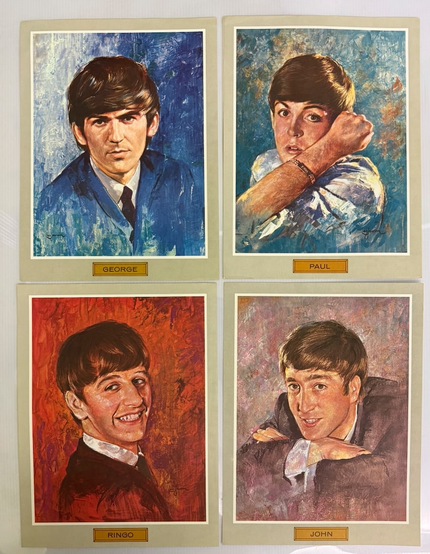 Vintage Portrait Prints Of The Beatles: Vintage Portrait Prints Of The Beatles