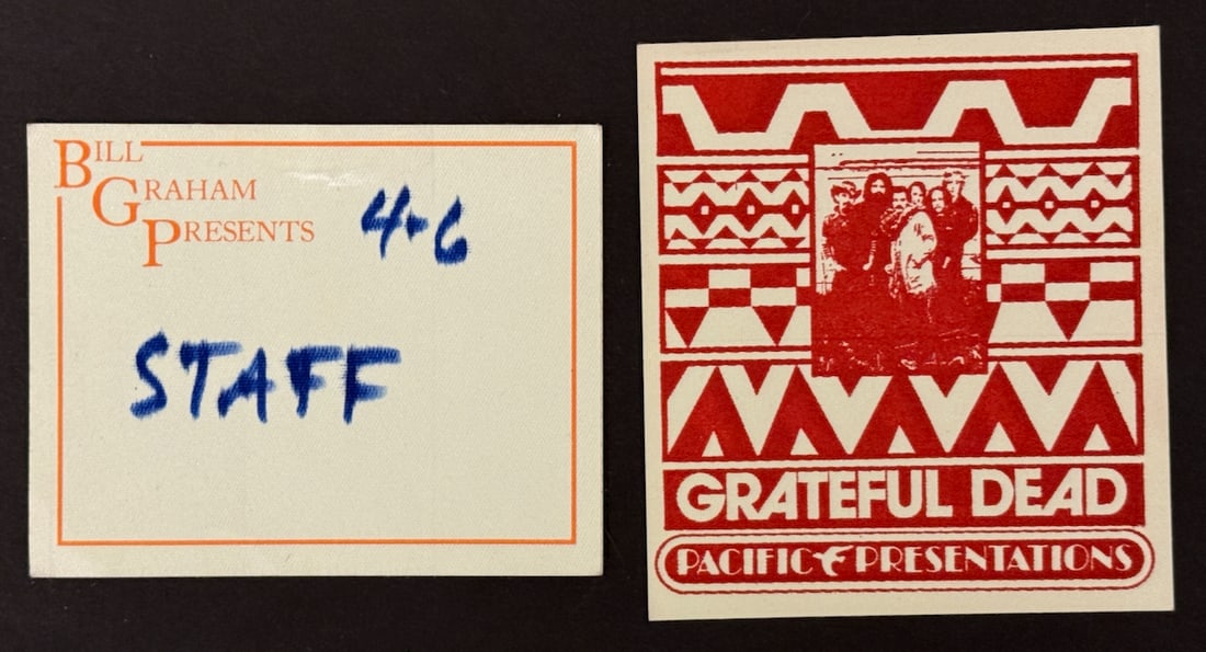 GRATEFUL DEAD BACKSTAGE PASS SET: GRATEFUL DEAD BACKSTAGE PASS SET