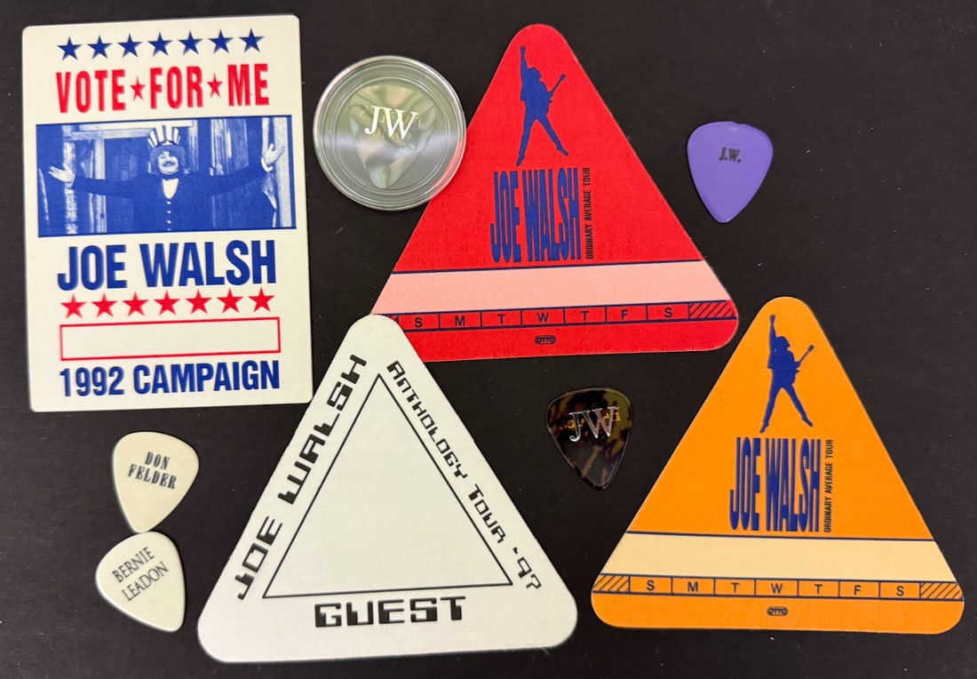 THE ULTIMATE JOE WALSH BACKSTAGE PASS AND PICK SET: THE ULTIMATE JOE WALSH BACKSTAGE PASS AND PICK SET