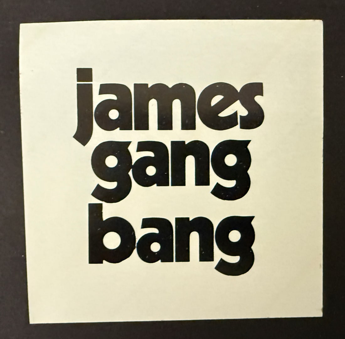 JAMES GANG BANG BACKSTAGE PASS STICKER: JAMES GANG BANG BACKSTAGE PASS STICKER - ADULTS ONLY