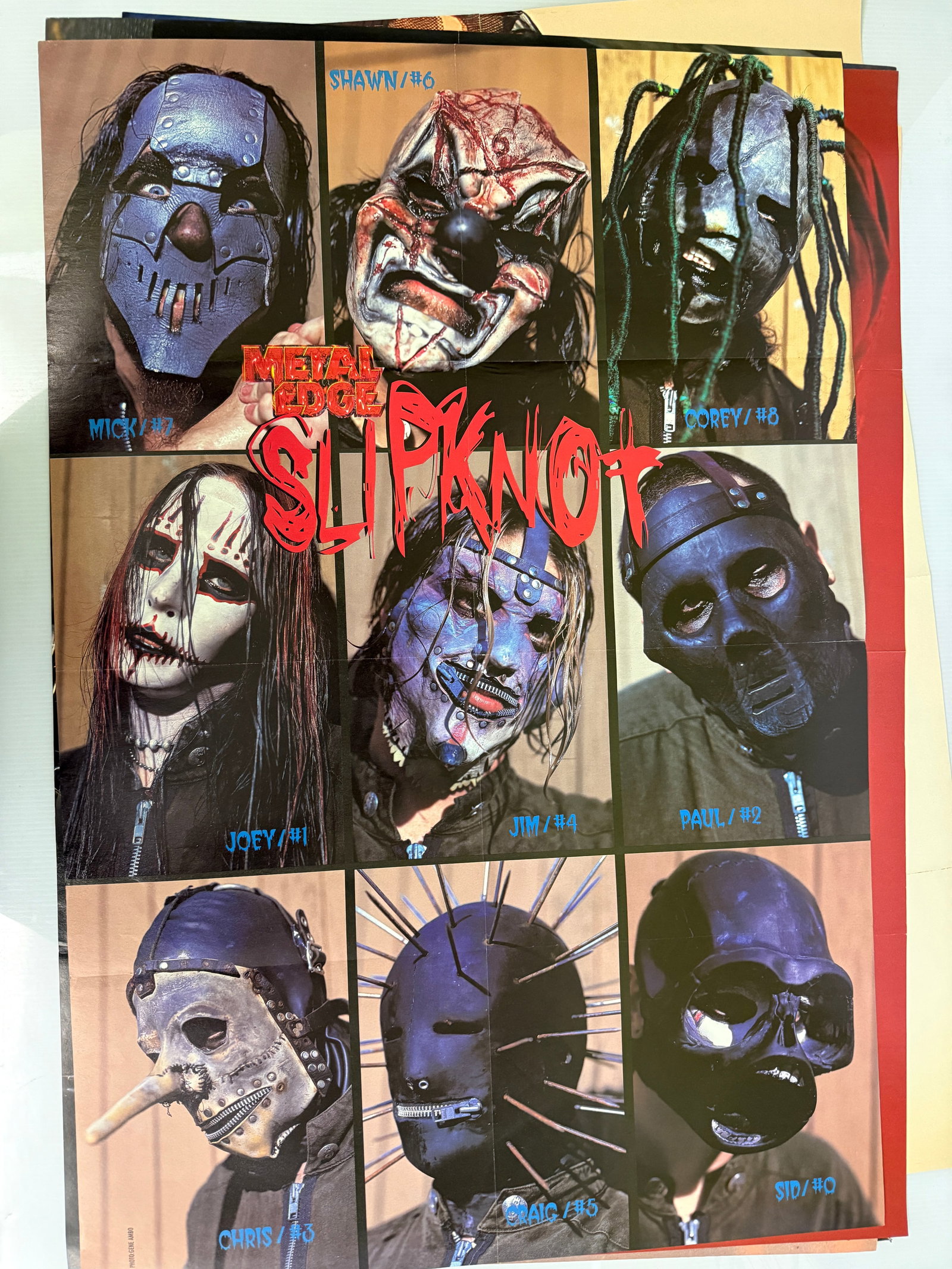 SLIPKNOT - MUSHROOMHEAD - METAL EDGE MAGAZINE POSTERS (1 of 2)