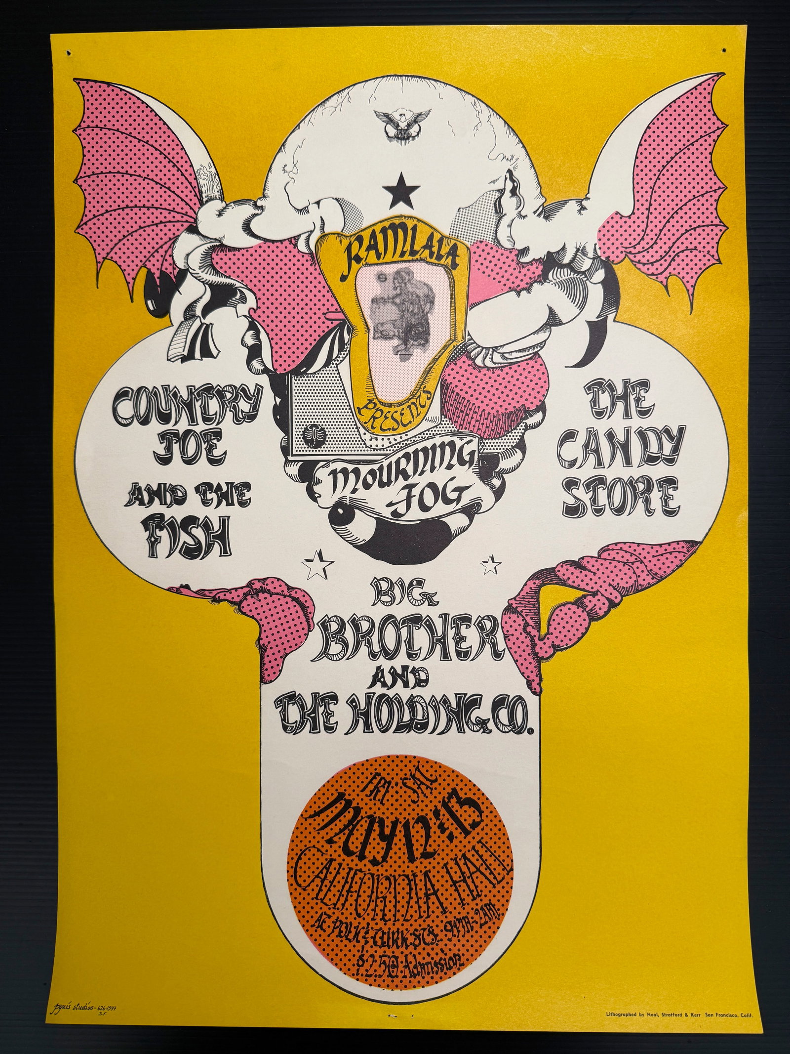 RAMLALA - COUNTRY JOE / BIG BROTHER - CALIFORNIA HALL - 1ST: RAMLALA - COUNTRY JOE / BIG BROTHER - CALIFORNIA HALL - 1ST