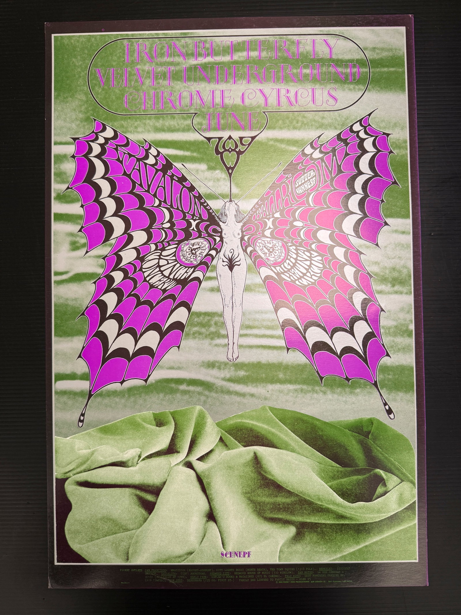 FD122 - IRON BUTTERFLY / VELVET UNDERGROUND - 1ST: FD122 - IRON BUTTERFLY / VELVET UNDERGROUND - 1ST