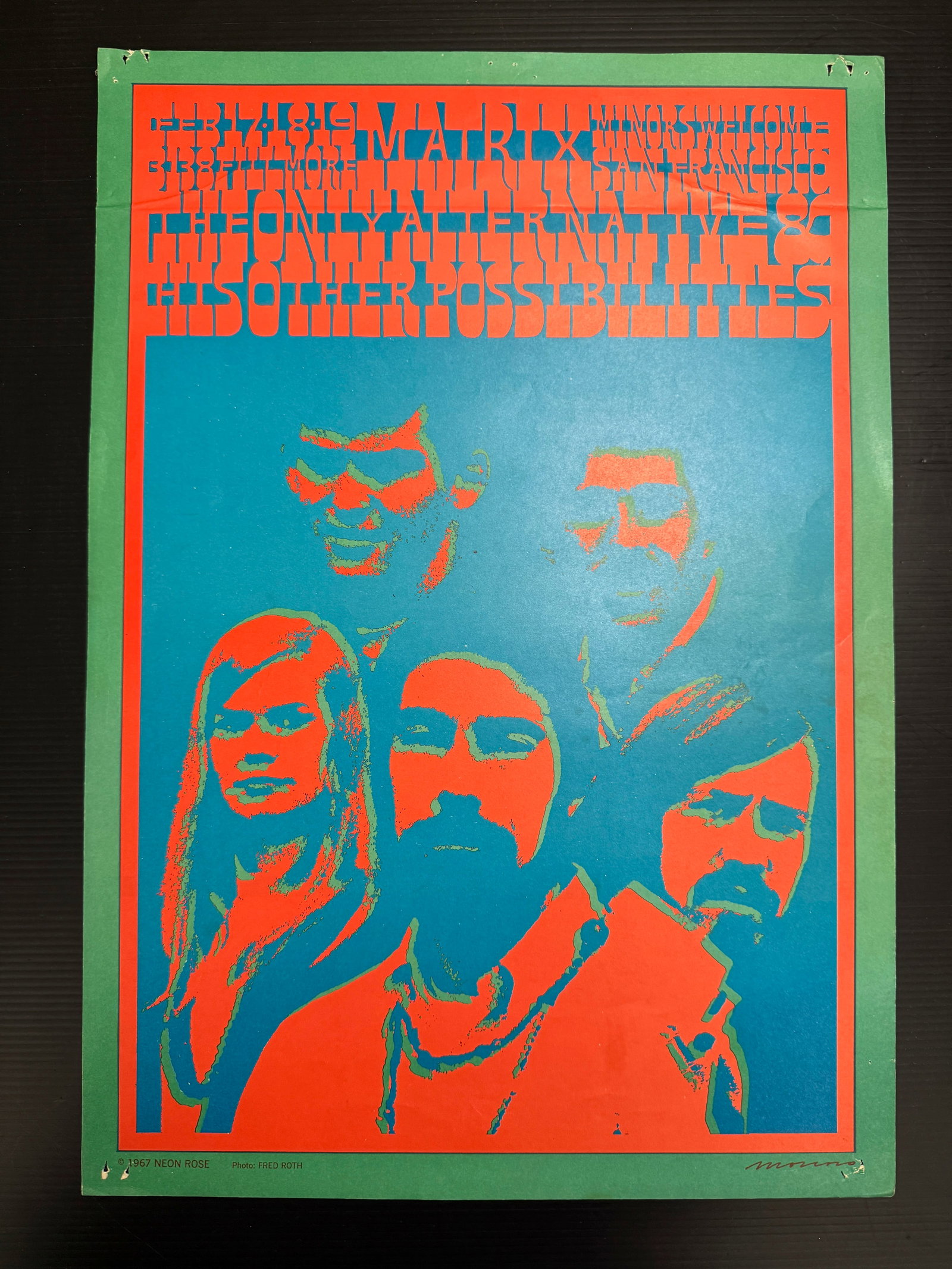 NEON ROSE #7 - THE ONLY ALTERNATIVE - 1ST: NEON ROSE #7 - THE ONLY ALTERNATIVE - 1ST. PINHOLES.