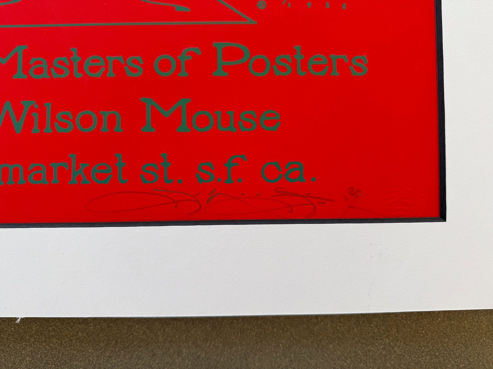 ART PIMPS - SIGNED BY STANLEY MOUSE - OFFICIAL STAMPED SILKSCREEN - 2