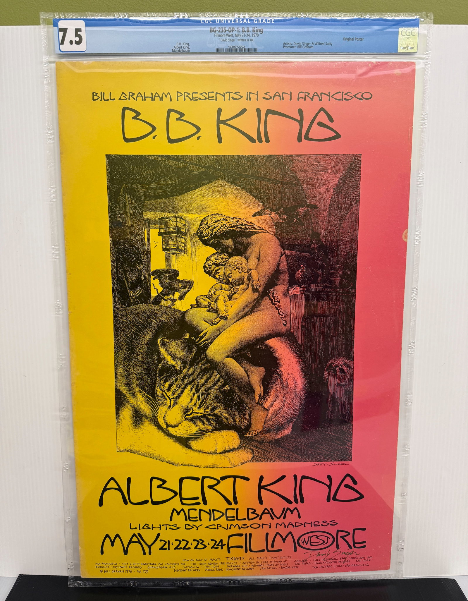 BG235 - B.B. KING - 1ST - GRADED 7.5 - SIGNED (1 of 1)