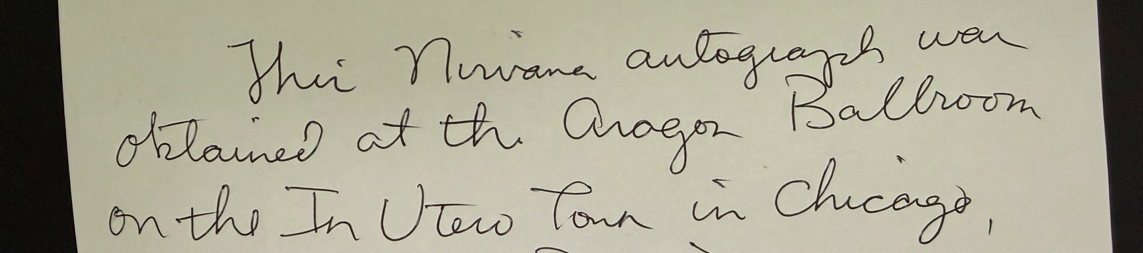 CURT COBAIN NIRVANA SIGNED CD COVER - 2