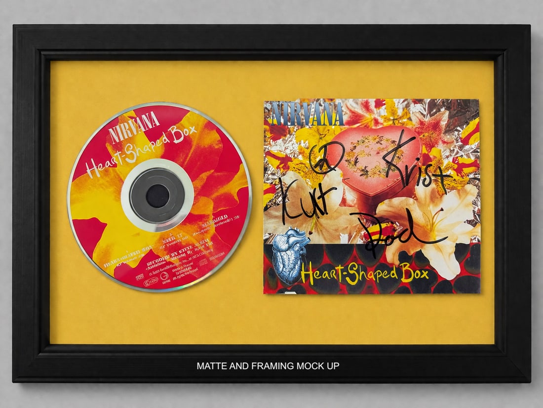 CURT COBAIN NIRVANA SIGNED CD COVER - 3