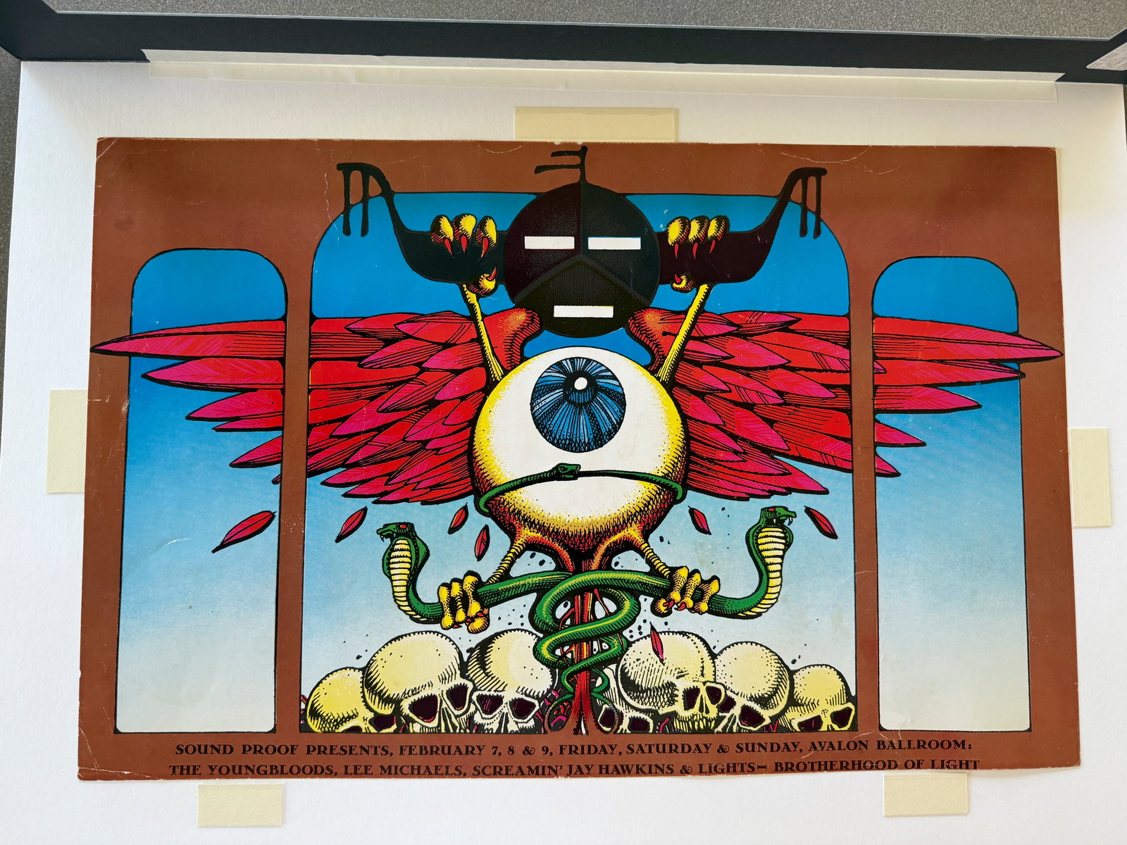 ORIGINAL 1969 AOR-2.22 by Rick Griffin - Youngbloods Avalon Ball Concert Poster - 2