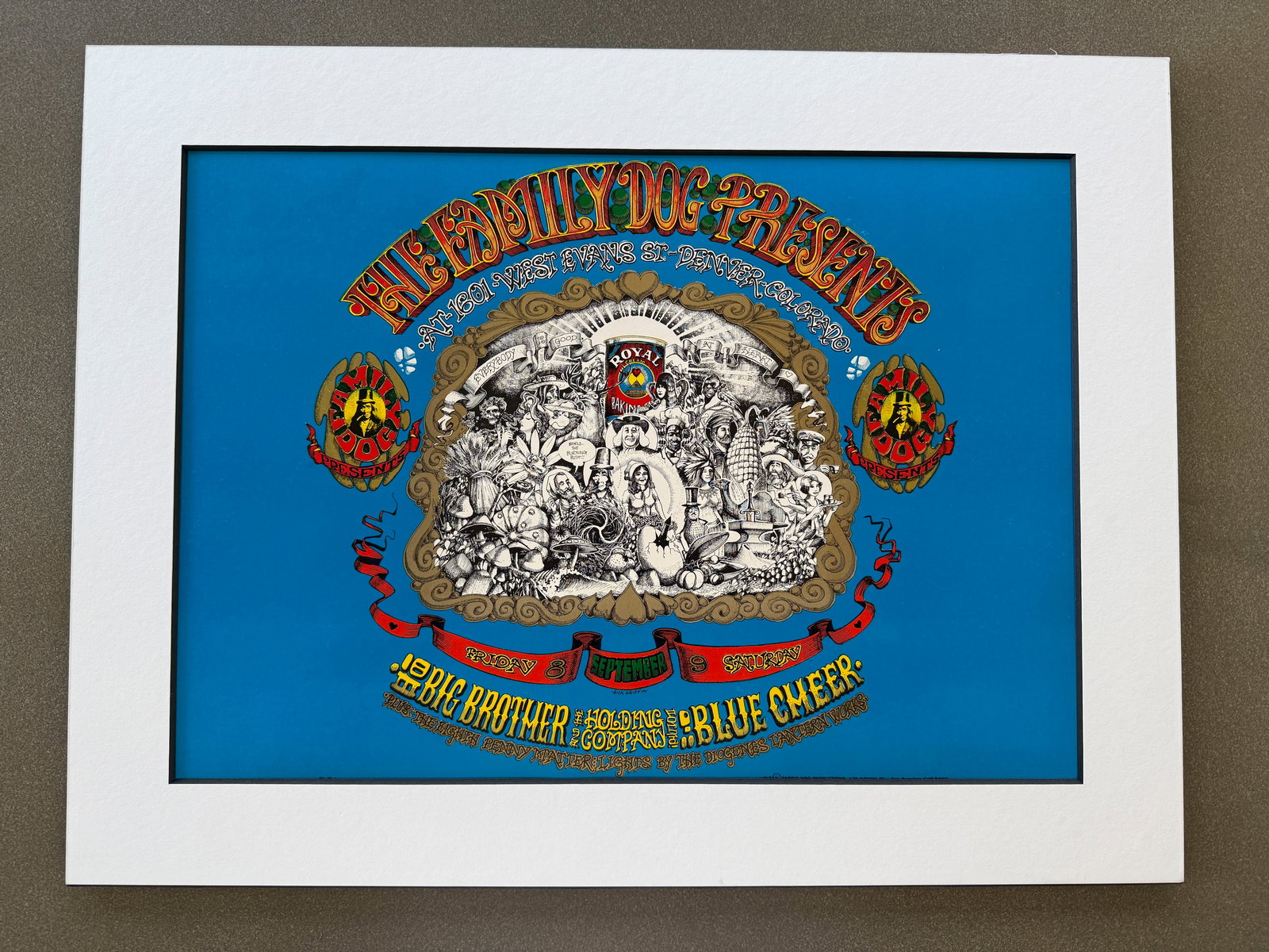 FDD1 - THE FIRST FAMILY DOG DENVER POSTER - BIG BROTHER - RICK GRIFFIN (1 of 2)