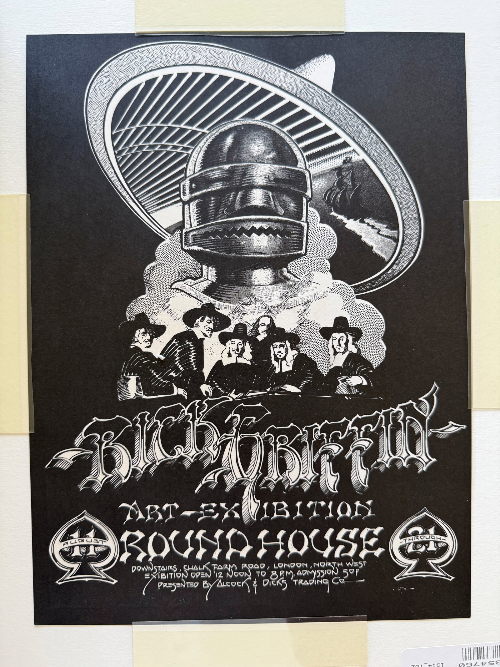 ROUNDHOUSE ART SHOW - RICK GRIFFIN - HANDBILL - 2